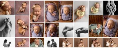 Newborn photo shoot in the studio in Tallinn, babygirl 10 days old